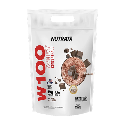 W100 WHEY REFIL 900G DOUBLE CHOCOLATE - NUTRATA