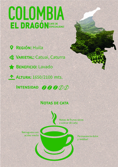 Café de especialidad - Colombia El Dragón - edición limitada - comprar online