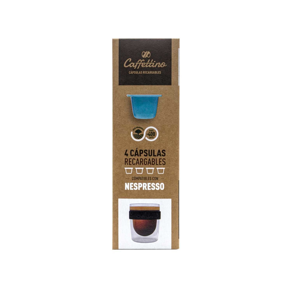 Capsulas recargables - 4 unidades para Nespresso