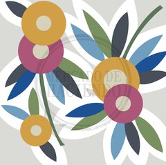 Diseño Flor Círculos para bordar con Decoaguja - Mercado de Haciendo