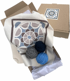 Kit de bordado para punch needle - Diseño Mandala - Mercado de Haciendo