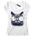 Remera Gato Anteojos Reflejo Chica Sexy CA134 on internet