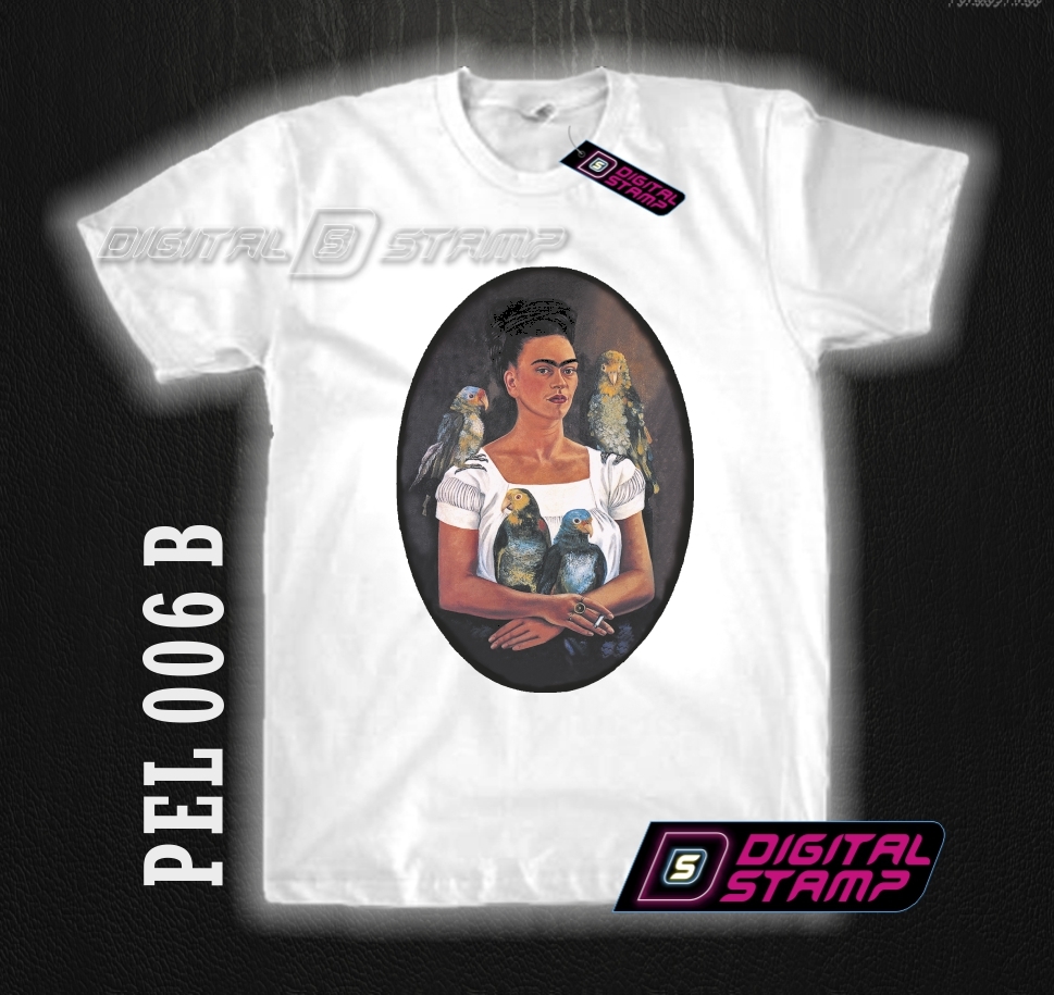 REMERAS FRIDA KAHLO ROCK SERIES MUSICA DTG