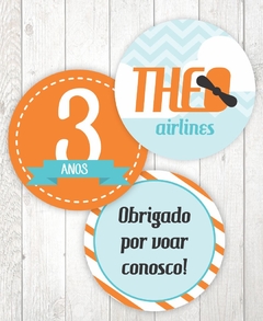 Imagem do Kit digital + Convite virtual - Festa Avião