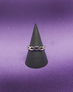 A 956 - Anillo de Acero Quirúrgico - Todo corazones calados - comprar online