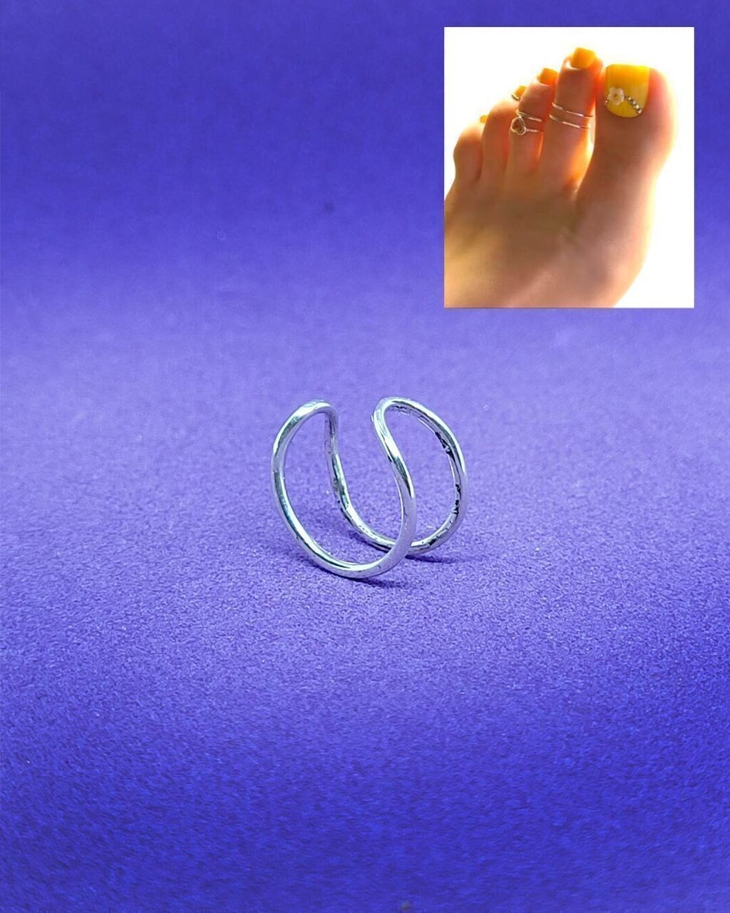 Anillo pie 2025 plata