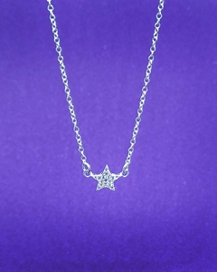 CO 679 - Conjunto Cadena de Plata 925 Forcet + Dije Estrella de cubic - comprar online