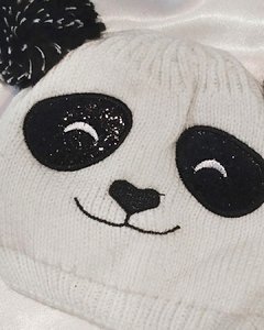 GO 646 - Gorro para niñ@ de lana sintética - Osito Panda - comprar online