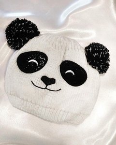 GO 646 - Gorro para niñ@ de lana sintética - Osito Panda