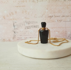 Collar Marroc Perfumer -obsidiana negra-