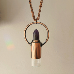 Collar Orbit Perfumer cobre - amatista - - comprar online