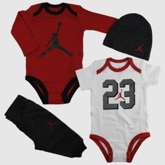 Air Jordan 23 - 4 Piece Infant Set Ele Print (Talle 0-6 Meses)