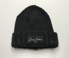 Beanie Sean John Woven Label Double Roll Cuff