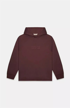 Essentials Fear Of God Plum Relaxed Hoodie