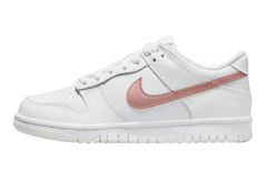 GS Nike Dunk Low GS White Pink Gold