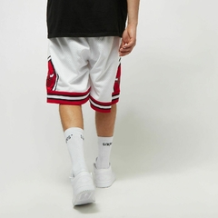 Chicago Bulls Mitchell & Ness 'White' Hardwood Classics Primary Logo NBA Swingman Shorts