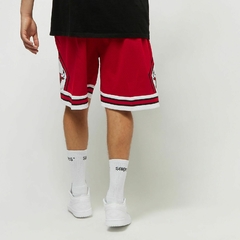 Chicago Bulls Mitchell & Ness 'Red' Hardwood Classics Primary Logo NBA Swingman Shorts