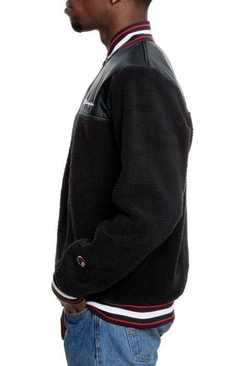 Sherpa Baseball Varsity Jacket By Champion Black - comprar online