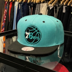 MITCHELL AND NESS SNAPBACK PHILADELPHIA 76ers "AQUA"