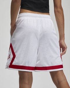 Jordan Heritage Diamond Shorts White Red - LoDeJim