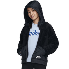 Girls Nike Sherpa Fleece Zip Hoodie Jacket