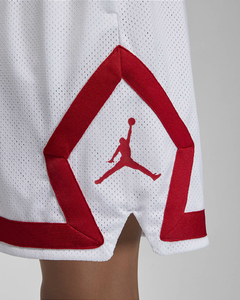 Jordan Heritage Diamond Shorts White Red en internet