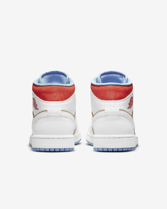 Women's Air Jordan 1 Mid “Sesame” Perforated Leathers - tienda online