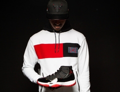 Jordan 'Bred' Legacy AJ 11 Hoodie White - comprar online
