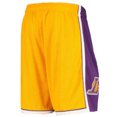 Los Angeles Lakers Mitchell & Ness 'Gold' Hardwood Classics Primary Logo NBA Swingman Shorts - tienda online
