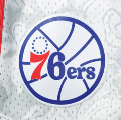 Imagen de Philadelphia 76ers Mitchell & Ness 'White' Hardwood Classics Lunar New Year Swingman Shorts