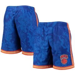 New York Knicks Mitchell & Ness 'Blue' Hardwood Classics Lunar New Year Swingman Shorts
