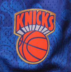 New York Knicks Mitchell & Ness 'Blue' Hardwood Classics Lunar New Year Swingman Shorts - LoDeJim