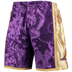 Los Angeles Lakers Mitchell & Ness 'Purple' Hardwood Classics Lunar New Year Swingman Shorts - comprar online