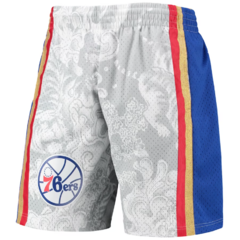 Set Philadelphia 76ers Mitchell & Ness 'White' Hardwood Classics Lunar New Year Swingman Jersey + Shorts - LoDeJim
