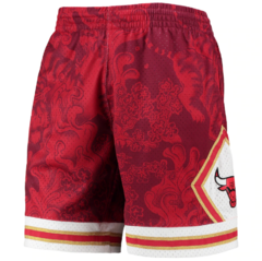 Set Chicago Bulls Mitchell & Ness Red Hardwood Classics Lunar New Year Swingman Jersey + Shorts - LoDeJim