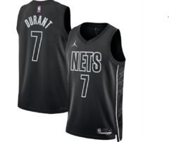 Brooklyn Nets Kevin Durant Jordan Brand Black Swingman Jersey - Statement Edition