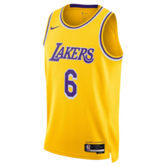 Unisex Los Angeles Lakers Nike LeBron James Gold Swingman Jersey - Icon Edition - comprar online
