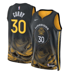 Unisex Golden State Warriors Nike Black 2022/23 Swingman Custom Jersey - City Edition