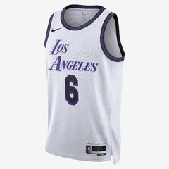 Los Angeles Lakers LeBron James Nike White 2022/23 Swingman Jersey - City Edition - comprar online