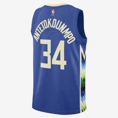 Unisex Milwaukee Bucks Giannis Antetokounmpo Nike Royal 2022/23 Swingman Jersey - City Edition en internet