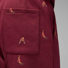 Imagen de Jordan Essentials Holiday Jumpman Fleece Pants - Cherrywood Red