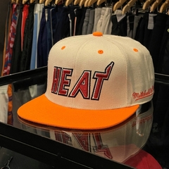 Mitchell and Ness Miami Heat Retro Throwback Fitted Hat Snapback