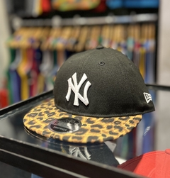 New Era Cap Yankees Hat Black/Leopard Print Adult One Size