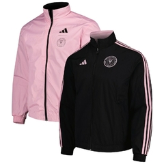 Inter Miami CF adidas 2023 On-Field Anthem Full-Zip Reversible Team Jacket - Black/Pink