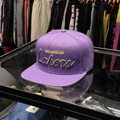 MITCHELL AND NESS LOS ANGELES LAKERS VIOLET LOGO