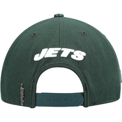 Pro Standard NFL New York Jets Script Wordmark Snapback Hat Dark Green - LoDeJim