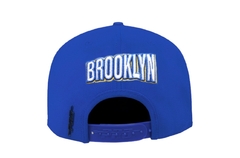 Pro Standard Brooklyn Nets BOC Wool Snapback Hat Royal Blue/Orange - tienda online