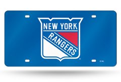 NY RANGERS SILVER LASER TAG (PLACA ESPEJO)