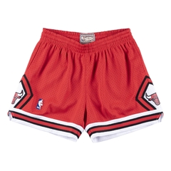 Chicago Bulls Mitchell & Ness 'Red' Hardwood Classics Primary Logo NBA Swingman Shorts - LoDeJim