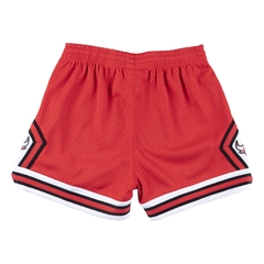 Chicago Bulls Mitchell & Ness 'Red' Hardwood Classics Primary Logo NBA Swingman Shorts - comprar online